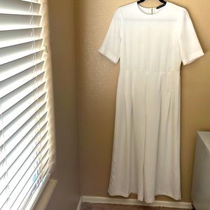 ZARA White Jumpsuit size Small